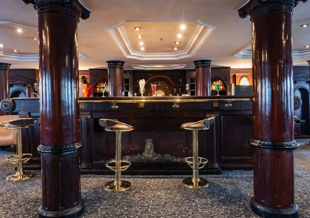 Lounge aboard the MS Monica Nile Cruise Nile cruise